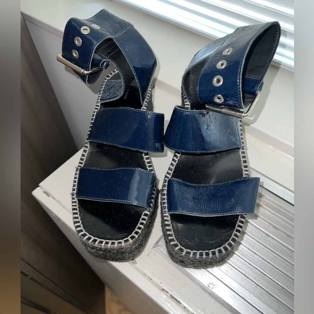 Rag & bone patent leather espadrilles